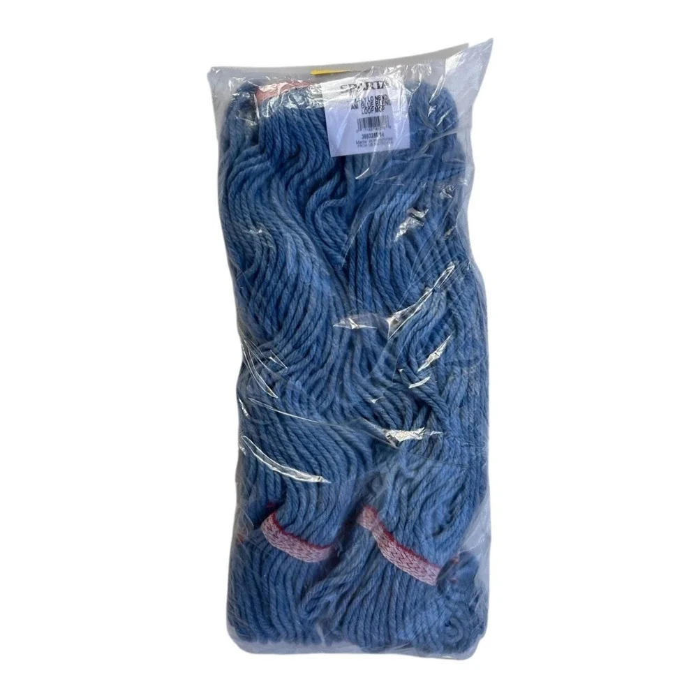 Sparta 4-Ply Large Looped End Mop Head Blue Blend Narrow Band 369325M14 NEW